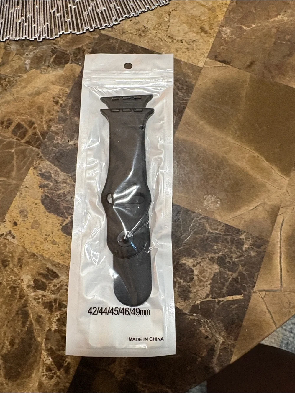 Black Silicone Replacement Watch Band for 42/44/45/46/49mm